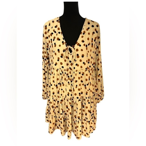 Altar'd State Dresses & Skirts - Altar'd State Polka Dot Dress Long Sleeve Medium